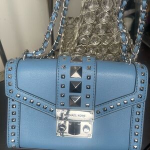 Michael Kors Blue Studded Women's Bag